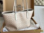 Coach Classic Logo Reversible Snap-Closure City Tote Bag - Image 9