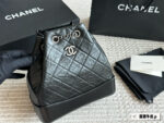 Chanel Gabrielle Original Leather Wanderlust Backpack Retro Red Lining With Gold-Silver Chain Lightweight, Spacious, Timeless Classic