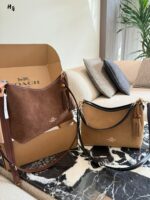 Coach Laurel Wander Bag Vintage Brown Suede Effortlessly Chic