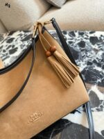 Coach Laurel Wander Bag Vintage Brown Suede Effortlessly Chic - Image 4