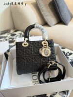 Dior Limited Edition Star Lady Dior Bag White Lambskin With Star Detailing Exquisite Handbag - Image 3