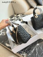 Dior Limited Edition Star Lady Dior Bag White Lambskin With Star Detailing Exquisite Handbag - Image 6