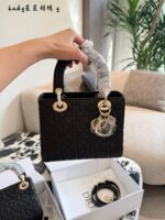Dior Limited Edition Star Lady Dior Bag White Lambskin With Star Detailing Exquisite Handbag - Image 8
