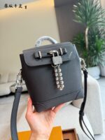 Louis Vuitton Steamer 15 Handbag Pharrell Williams Collaboration Colorado Grained Calfskin Conveniently Portable - Image 7