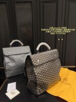 Goyard Backpack - Classic Colour With Yellow Lining, Foldable, Large Capacity - Image 2