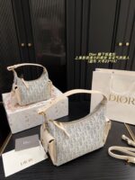 Dior Underarm Lunchbox Bag Cool-Toned Elegance, Versatile Styling Clean Lining, Crisp Hardware Engraving - Image 4
