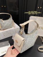 Dior Underarm Lunchbox Bag Cool-Toned Elegance, Versatile Styling Clean Lining, Crisp Hardware Engraving - Image 6