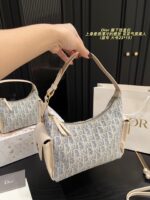 Dior Underarm Lunchbox Bag Cool-Toned Elegance, Versatile Styling Clean Lining, Crisp Hardware Engraving - Image 7