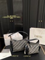 Dior Underarm Lunchbox Bag Cool-Toned Elegance, Versatile Styling Clean Lining, Crisp Hardware Engraving - Image 11
