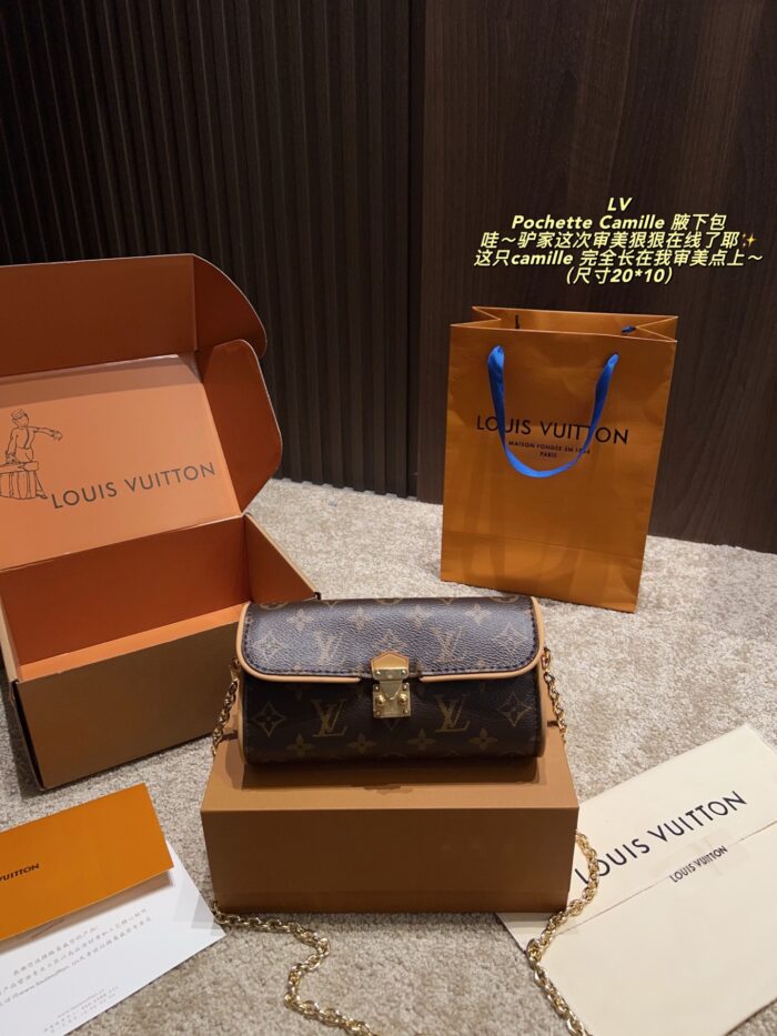 Louis Vuitton Pochette Camille Underarm Bag Practical Capacity Spot-On Aesthetic - Image 1