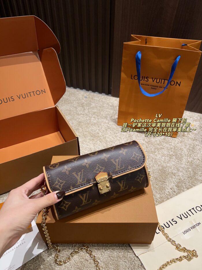 Louis Vuitton Pochette Camille Underarm Bag Practical Capacity Spot-On Aesthetic - Image 3