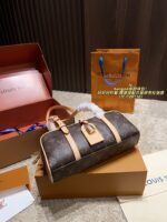 Louis Vuitton Hangon Bowling Bag Stylish And Relaxed Features Colour-Changing Leather Comes With A Box - Image 8