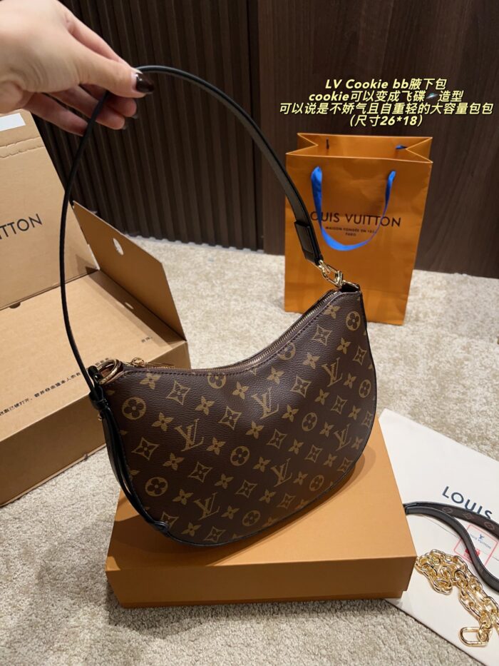 Louis Vuitton Cookie Bb Underarm Bag. Reversible Monogram Flying Saucer Design. Lightweight Yet Spacious. - Image 2