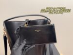 Yves Saint Laurent Hobo Bucket Bag Ysl Logo Clasp Soft Leather Multi-Compartment Design Generous Capacity - Image 6