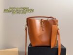 Yves Saint Laurent Hobo Bucket Bag Ysl Logo Clasp Soft Leather Multi-Compartment Design Generous Capacity - Image 13