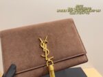 Yves Saint Laurent Kate Suede Fringe Chain Bag Structured And Versatile Shoulder Or Crossbody Carry - Image 5