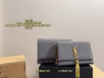 Yves Saint Laurent Kate Suede Fringe Chain Bag Structured And Versatile Shoulder Or Crossbody Carry - Image 11