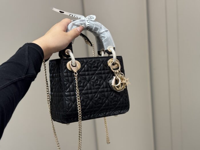 Dior Star Lady Bag Premium Edition Upgrade Diamond Quilting Design - Image 9