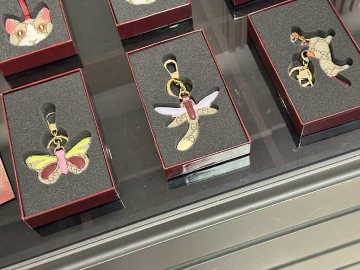 Gucci Keyring (Promotional Edition With Box) High-Quality Leather Version, Suitable For Attaching To Bags - Image 4