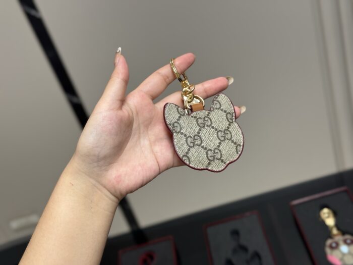 Gucci Keyring (Promotional Edition With Box) High-Quality Leather Version, Suitable For Attaching To Bags - Image 6