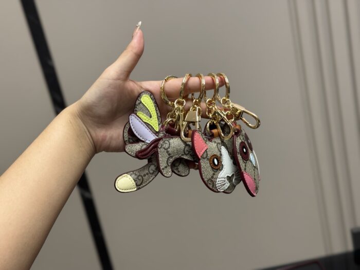 Gucci Keyring (Promotional Edition With Box) High-Quality Leather Version, Suitable For Attaching To Bags - Image 7