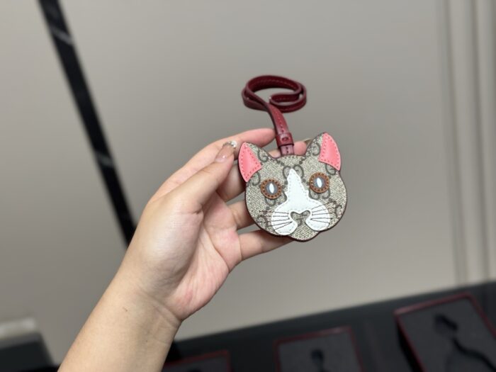 Gucci Keyring (Promotional Edition With Box) High-Quality Leather Version, Suitable For Attaching To Bags - Image 8