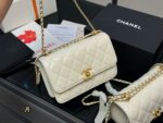 Chanel Double Ball Fortune Woc Diamond Quilted Chain Bag Features Hidden Pocket Superb Quality - Image 5