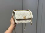 Chanel Double Ball Fortune Woc Diamond Quilted Chain Bag Features Hidden Pocket Superb Quality - Image 9