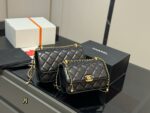 Chanel Double Ball Fortune Woc Diamond Quilted Chain Bag Features Hidden Pocket Superb Quality - Image 10