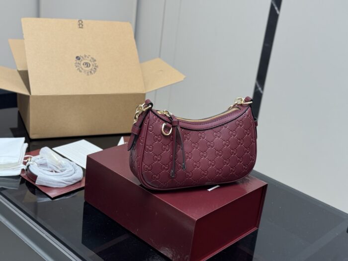 Gucci Ophidia Series Monogram Shoulder Bag Retro-Inspired Versatile Mahjong-Style Silhouette - Image 12