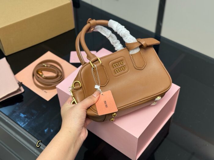 Miu Miu Upgraded Edition With Box - Bowling/Cube Bag Can Be Hand-Carried Or Worn Crossbody Ample Capacity - Image 2