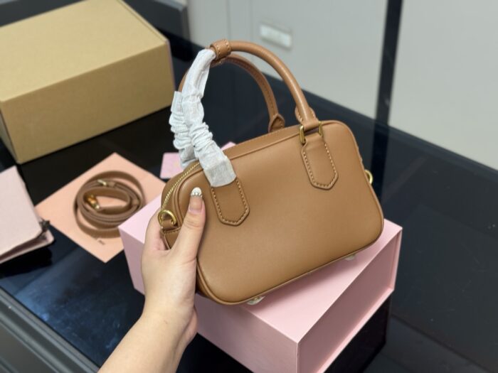 Miu Miu Upgraded Edition With Box - Bowling/Cube Bag Can Be Hand-Carried Or Worn Crossbody Ample Capacity - Image 7