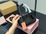 Miu Miu Upgraded Edition With Box - Bowling/Cube Bag Can Be Hand-Carried Or Worn Crossbody Ample Capacity - Image 10