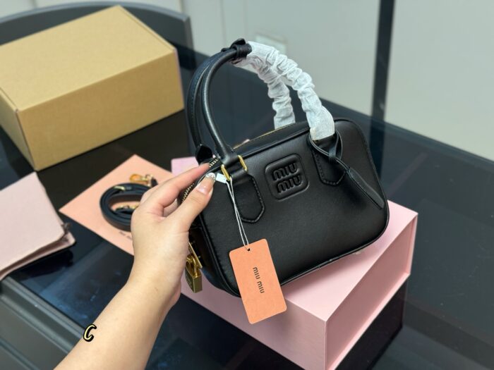 Miu Miu Upgraded Edition With Box - Bowling/Cube Bag Can Be Hand-Carried Or Worn Crossbody Ample Capacity - Image 10