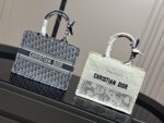Dior Book Tote - Original Jacquard Lace Shopping Bag - Large Capacity - Image 2
