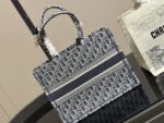 Dior Book Tote - Original Jacquard Lace Shopping Bag - Large Capacity - Image 7