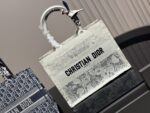 Dior Book Tote - Original Jacquard Lace Shopping Bag - Large Capacity - Image 9
