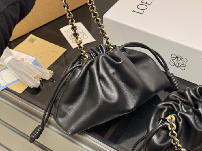 Loewe Calfskin Drawstring Shoulder Bag For Women Soft, Lightweight, Spacious Adjustable Shoulder Strap - Image 3