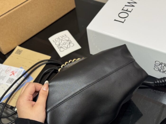 Loewe Calfskin Drawstring Shoulder Bag For Women Soft, Lightweight, Spacious Adjustable Shoulder Strap - Image 8