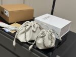 Loewe Calfskin Drawstring Shoulder Bag For Women Soft, Lightweight, Spacious Adjustable Shoulder Strap - Image 11