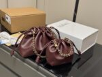 Loewe Calfskin Drawstring Shoulder Bag For Women Soft, Lightweight, Spacious Adjustable Shoulder Strap - Image 12