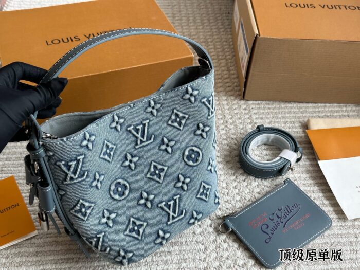 Louis Vuitton All In Bb Multi-Style Mini Bucket Bag | Versatile Carry Options | Structured Design | Photogenic Appeal - Image 5