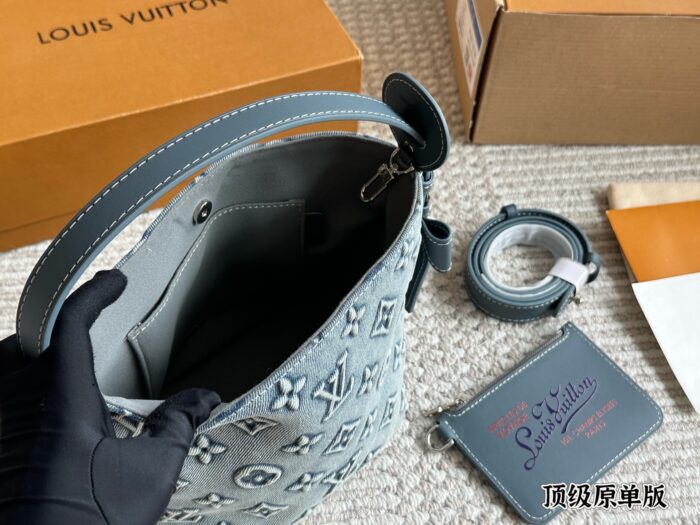 Louis Vuitton All In Bb Multi-Style Mini Bucket Bag | Versatile Carry Options | Structured Design | Photogenic Appeal - Image 7