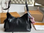 Louis Vuitton Carryall Small Black Lambskin Bag Dark Style Lightweight With Large Capacity - Image 3
