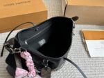 Louis Vuitton Carryall Small Black Lambskin Bag Dark Style Lightweight With Large Capacity - Image 8