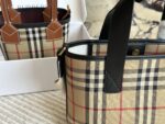 Burberry Commuter Tote Bag Nylon Fabric Brand Lettering Logo Lightweight And Practical - Image 2