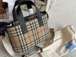 Burberry Commuter Tote Bag Nylon Fabric Brand Lettering Logo Lightweight And Practical - Image 9