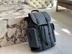 Louis Vuitton 20Ss Backpack Premium Imported Authentic Fabric Ultra-High-Definition Metal Logo Dedicated Lining Exquisite Craftsmanship - Image 4
