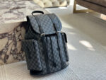 Louis Vuitton 20Ss Backpack Premium Imported Authentic Fabric Ultra-High-Definition Metal Logo Dedicated Lining Exquisite Craftsmanship - Image 11