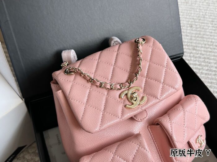 Chanel Dumas Frog Backpack Genuine Leather, Dual Pockets, Anti-Theft, Adjustable Straps - Image 2